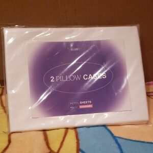 Fluff Co Hotel Sheets White Pillow Cases - Set of 2 400 Thread Count New
